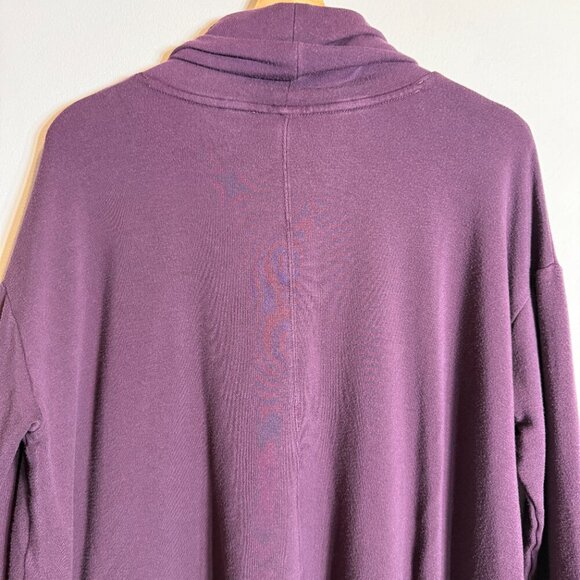 Athleta Ethereal Brushed Funnel Neck Pullover Sweatshirt Women's Small Purple - Picture 11 of 15